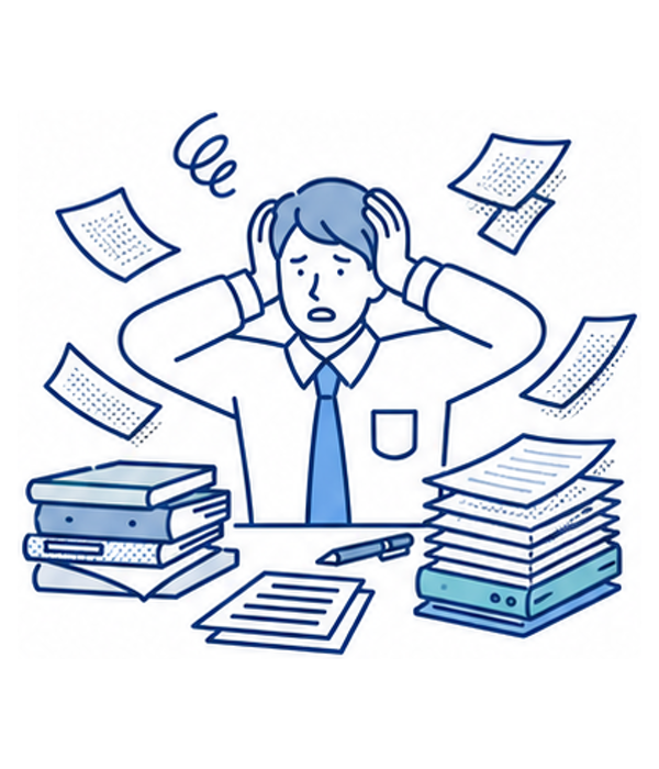 大量の帳票や運営書類に困る事業者